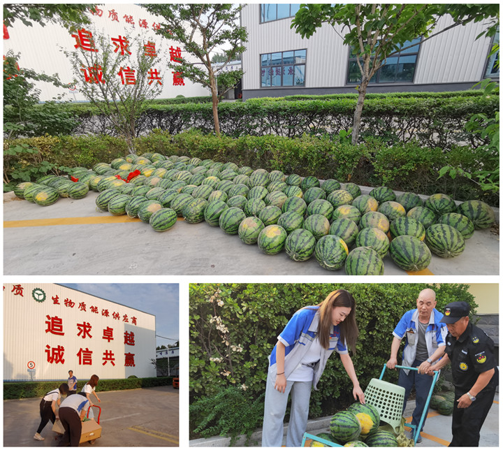 各部門派來領(lǐng)西瓜的代表,各個喜笑顏開.jpg 各部門派來領(lǐng)西瓜的代表,各個喜笑顏開.jpg